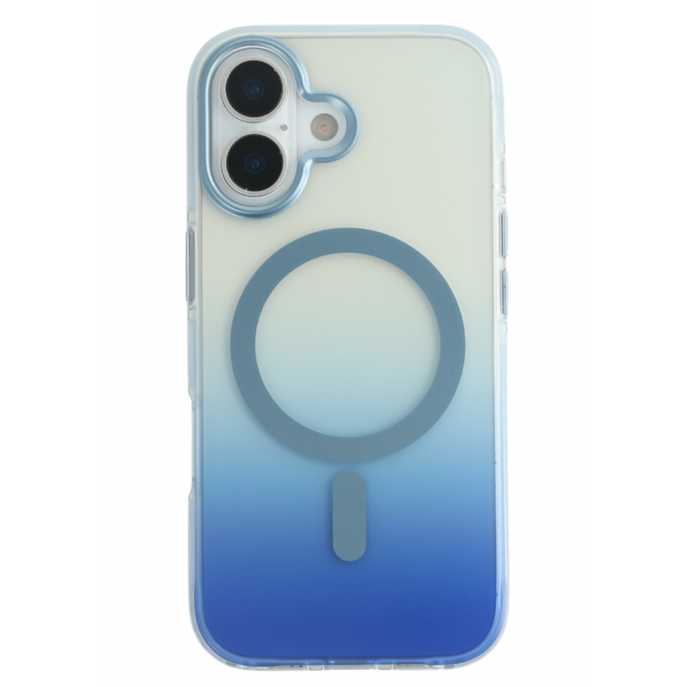 iPhone 17 mágneses tok, Kék-átlátszó (CEL-MAG-IPH17-BLTP)
