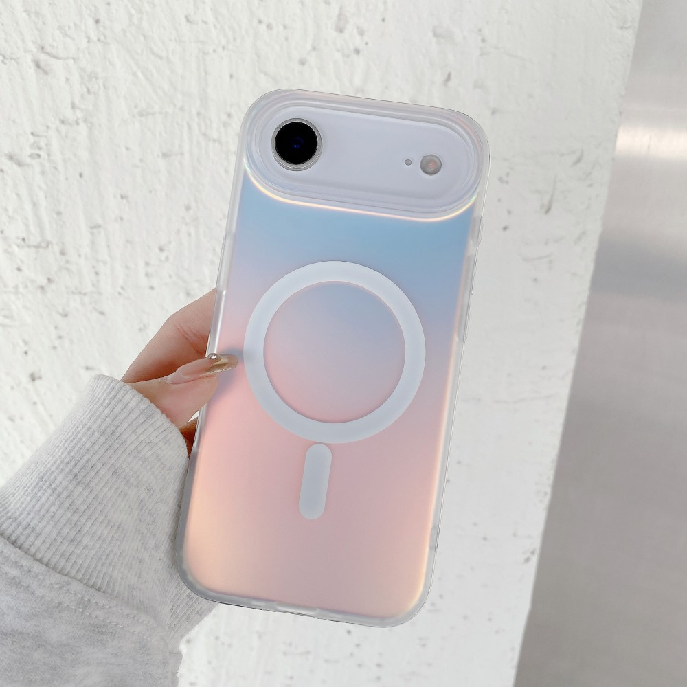iPhone 17 Air mágneses lézernyomott tok, Átl. (CEL-MAGL-IPH17A-TP)-0