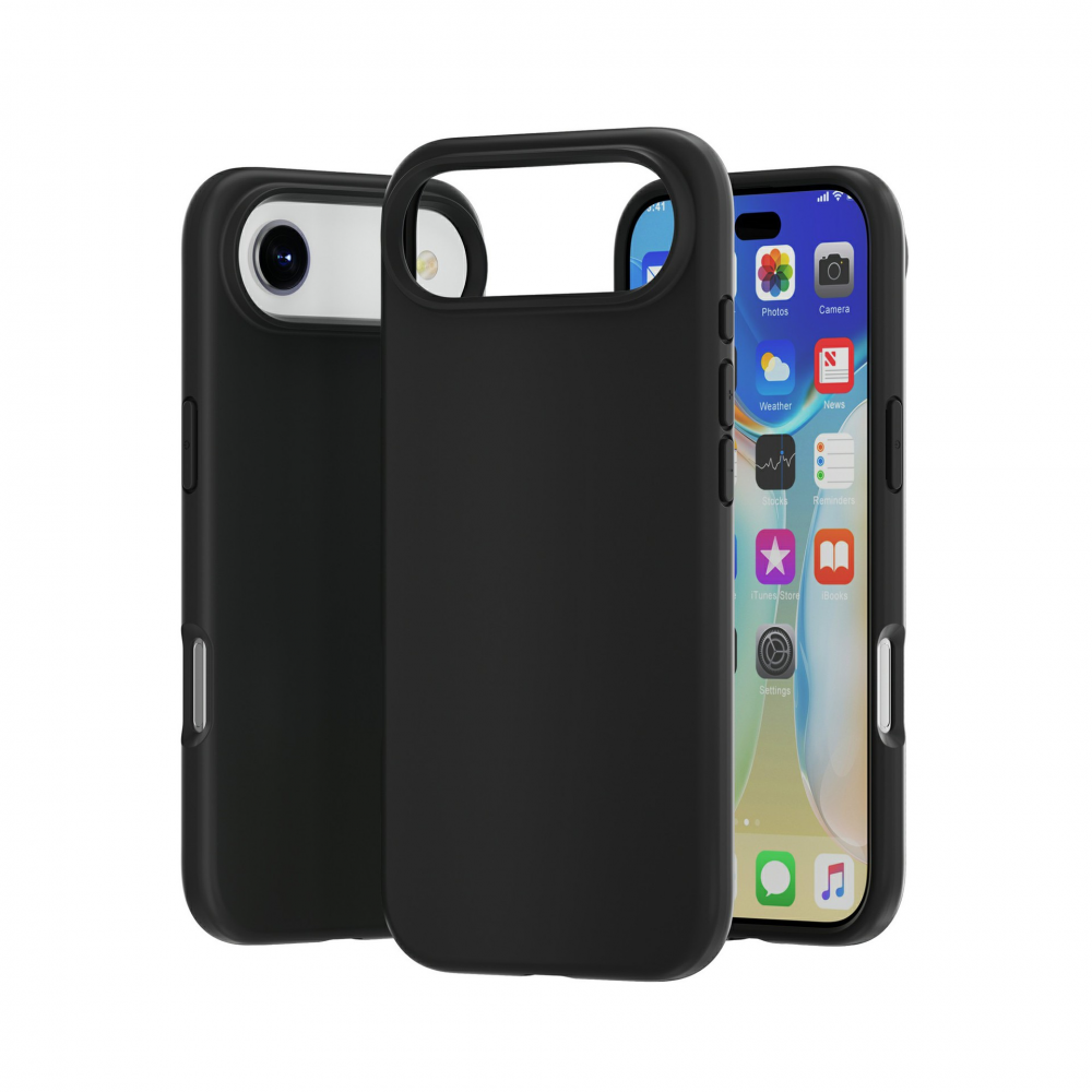 iPhone 17 Air mágneses szilikon tok, Fekete (CEL-MAG-IPH17A-BK)