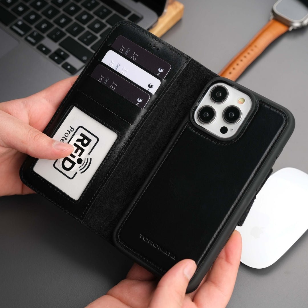 Casper iPhone 17 Pro Max Leather Wallet Case – MagSafe Compatible