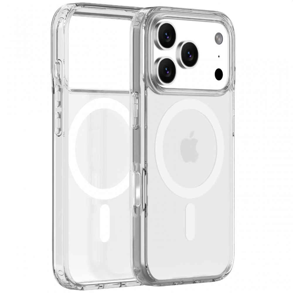 iPhone 17 Pro mágneses szilikon tok, Átlátszó (CEL-MAG-IPH17PR-TP)